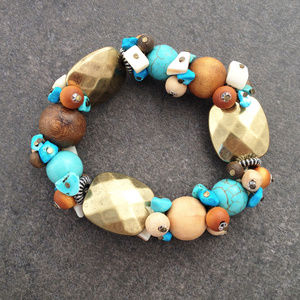 Vintage Boho Artisan Stretch Bracelet